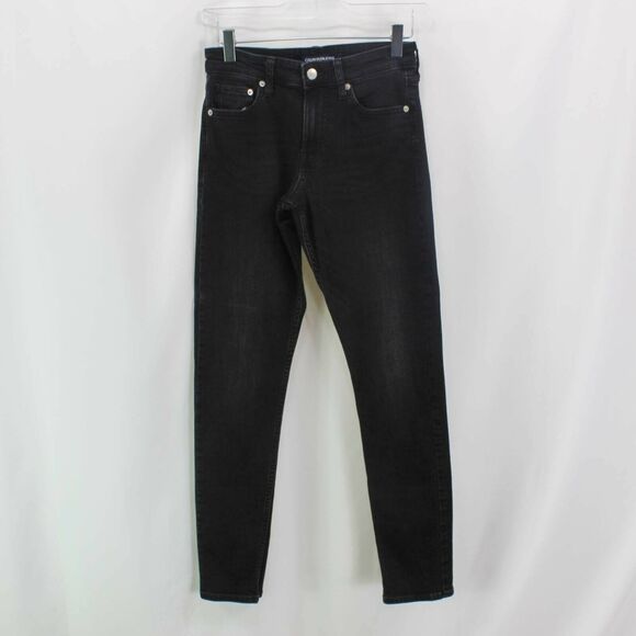 Calvin Klein Jeans Womens Slim Skinny Denim Black Pockets Mid Rise - Picture 10 of 10